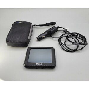 Garmin Nuvi 30 GPS Touchscreen Bundle With Power Car Charger and Onn Case TESTED